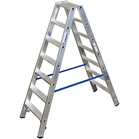 Alu-Stufendoppelleiter, 2 x 7 Stufen