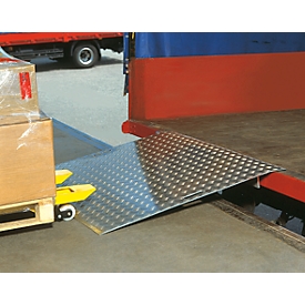 Aluminium laadbrug, 750 x 1250 mm, draagvermogen 600 kg