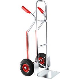 Aluminium steekwagen met luchtbanden