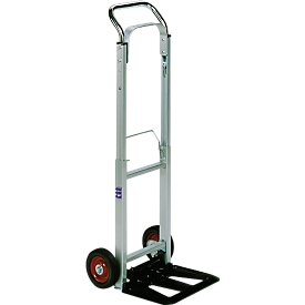 Aluminium-steekwagen met massief rubber banden