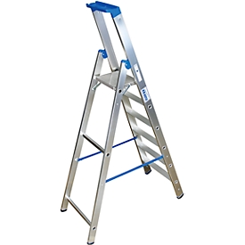 Aluminium trapladder, zonder wielen, 6 treden