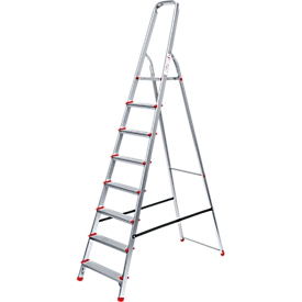 Alustufenstehleiter, belastbar bis 150 kg, 8 Stufen