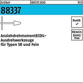 AMECOIL Ausdrehwerkzeug R 88337 N R.2, für M5-M12, Gewindereparatur, 1 Stück