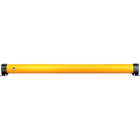 Ampere floor barrier Rack-Mammut® Strong, plastic, L 2000 x H 171 mm, traffic yellow