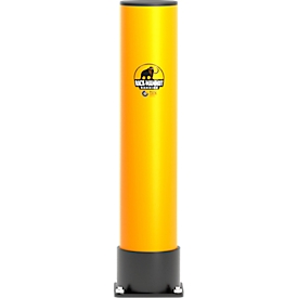 Ampere impact protection bollard Rack-Mammut®, plastic, Ø 144 x H 600 mm, traffic yellow