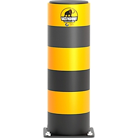 Ampere impact protection bollard Rack-Mammut® Strong, plastic, Ø 200 x H 600 mm, traffic yellow