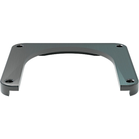 Ampere mobiele montageplaat voor enkele en dubbele planken Rack-Mammut®, staal, B 280/200 x D 260 x H 25 mm, zwart