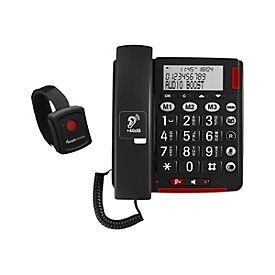 Amplicomms BigTel 50 Alarm Plus - Telefon mit Schnur - Dunkelgrau