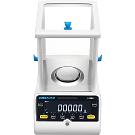 Analysewaage ae Adam Luna LAB 254e, ungeeicht, externe Kalibrierung, Ablesbarkeit 0,0001 g/Wägebereich bis 0,25 kg, RS-232/USB, LC-Display