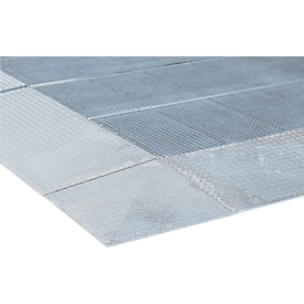 Angle d'accès pour éléments de sol asecos de hauteur 125 mm, en acier galvanisé, L 1120 x P 1120 mm