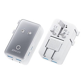 ANKER Nano A9215 - Netzteil - 5-in-1, 20 W - 1380 watt - 6 A - 5 Ausgabeanschlussstellen (2 x USB-C, 2 x 9-polige USB Typ A, 2-poliger Stecker)