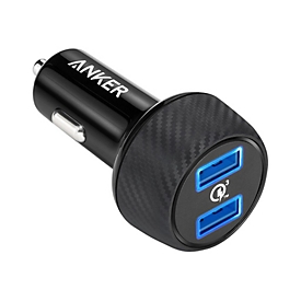 Anker PowerDrive Speed 2 - Auto-Netzteil - 39 Watt - 3 A - QC 3.0 - 2 Ausgabeanschlussstellen (USB)