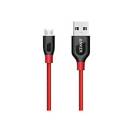 Anker PowerLine+ - USB-Kabel - USB (M) zu Micro-USB Typ B (M) - 5 V - 2.4 A - 90 cm