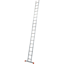 Anlegeleiter Krause Sibilo, 1-teilig, 18 Sprossen, bis 150 kg, Fussstopfen, B 360 x T 80 x H 5200 mm, Aluminium