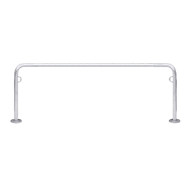 Anlehnbügel WSM, 2-seitig, B 1750 x T 48 x H 800 mm, Stahl verzinkt, zum Aufdübeln