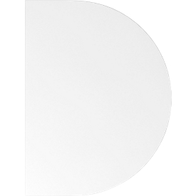 Ansatztisch TOPAS LINE, für elektrisch höhenverstellb. Schreibtische, T 600, weiss/weiss