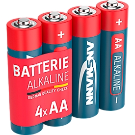 Ansmann Alkaline-Batterien Mignon AA, 4 Stück