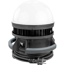 Ansmann Ball Light LED werklamp, 100 W, 11500 lm, 6500 K, 360°, IP54, geïntegreerd stopcontact, ophanghaak, kabellengte 5 m, kunststof