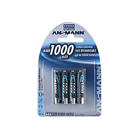 ANSMANN Energy Micro - Batterie 4 x AAA - NiMH - (wiederaufladbar) - 1000 mAh
