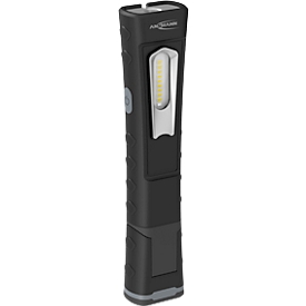 Ansmann Werkplaatslamp LED WL1000R - 1000 lm (hoofdlamp), 180 lm (knoplamp) - B 57,5 × D 37,5 × H 256 mm - zwart