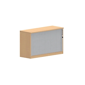 Anstellquerrollladenschrank NEVADA, B 1200 x T 445 x H 740 mm, Buche-Dekor 
