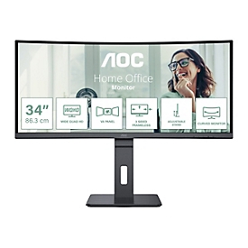 AOC CU34P3CV - 86,4 cm (34") - 3440 x 1440 pixels - UltraWide Quad HD - LED - 4 ms - Noir