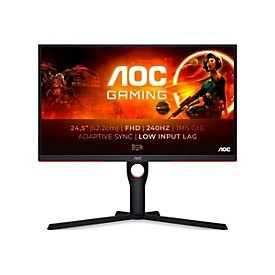 AOC G3 25G3ZM/BK - 62,2 cm (24.5") - 1920 x 1080 pixels - Full HD - 1 ms - Noir - Rouge