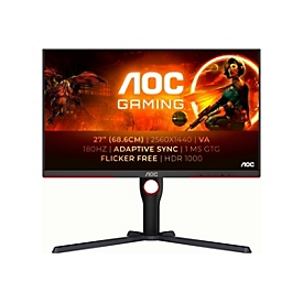 AOC G3 Q27G3XMN/BK - 68,6 cm (27") - 2560 x 1440 pixels - 2K Ultra HD - LED - 5 ms - Noir