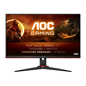 AOC Gaming 24G2ZE/BK - LED-Monitor - 60.5 cm (23.8") - 1920 x 1080 Full HD (1080p) @ 240 Hz - IPS - 350 cd/m²