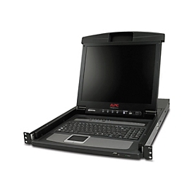 APC LCD Console - KVM-Konsole mit KVM-Switch - 8 Anschlüsse - PS/2 - 43.2 cm (17")
