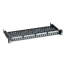 APC Schneider Actassi 19-C Patch Panel Sliding Evo - Patch Panel - CAT 6 - STP - RJ-45 X 24 - Dunkelgrau, RAL 7016 - 1U - 48.3 cm (19")