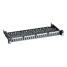 APC Schneider Actassi Evolution S-One - Patch Panel - CAT 6 - STP - RJ-45 X 24 - Dunkelgrau, RAL 7016 - 1U - 48.3 cm (19")