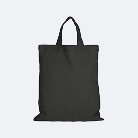 Apothekertasche TEXXILLA, 2 kurze Trageschlaufen, OEKO-TEX® STANDARD 100, L 220 x B 260 mm, Baumwolle, schwarz