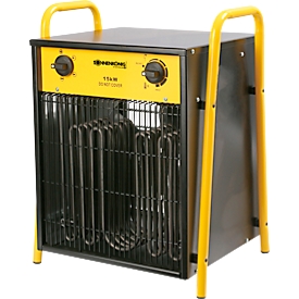 Appareil de chauffage VENTUS 1500, puissance 15000 W, IPX4, 4 niveaux de chauffage, l. 410 x P 360 x H 550 mm, noir-jaune