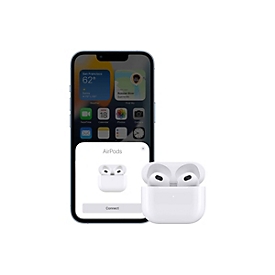 Apple AirPods with Lightning Charging Case - 3. Generation - True Wireless-Kopfhörer mit Mikrofon - Ohrstöpsel - Bluetooth - weiß