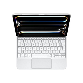 Apple Magic Keyboard - Tastatur und Foliohülle - mit Trackpad - hinterleuchtet - Apple Smart connector - QWERTY - International Englisch - weiß - für 11-inch iPad Pro (M4, M5)