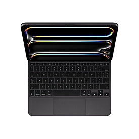 Apple Magic Keyboard - Tastatur und Foliohülle - mit Trackpad - hinterleuchtet - Apple Smart connector - QWERTY - USA - Schwarz - für 11-inch iPad Pro (M4, M5)