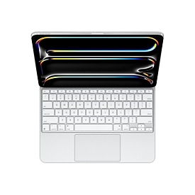 Apple Magic Keyboard - Tastatur und Foliohülle - mit Trackpad - hinterleuchtet - Apple Smart connector - QWERTY - USA - weiß - für 13-inch iPad Pro (M4, M5)