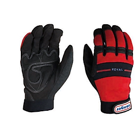 Arbeitshandschuh Royal, gepolstert, mit Fingerspitzenschutz, 6 Paar, Größe XL