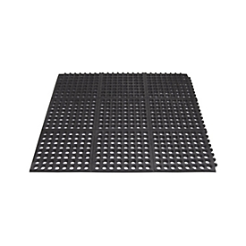Arbeitsplatzmatte Yoga Octa Basic von Miltex, offene Oberfläche, schwarz, 1 Stück