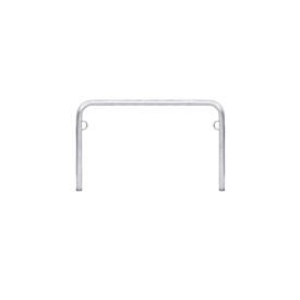 Arceau pour vélos WSM, 2 côtés, p. pneus jusqu'à 55 mm de large, l. 1250 x P 48 x H 800 mm, acier galvanisé, à bétonner