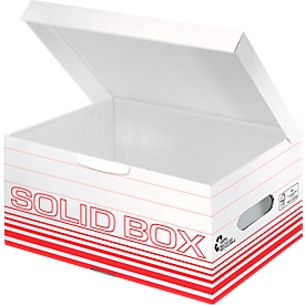 Archiefbox Leitz Solid Box S 6117, 10 stuks, rood