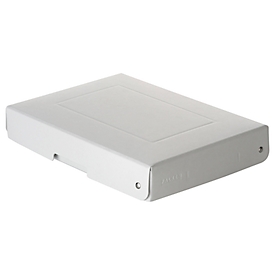 Archiefdoos Falken PureBox PRO A5, voor maximaal 500 vel, DIN ISO 16245-A, met etiketveld, L 250 x B 180 x vulhoogte 40 mm, FSC® karton, wit