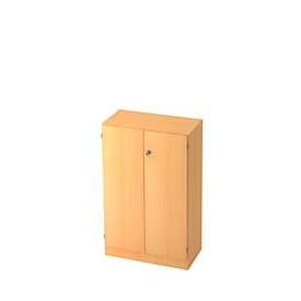 Archiefkast, 3 ordnerhoogten, B 800 x D 420 x H 1270 mm, afsluitbaar, beukenpatroon