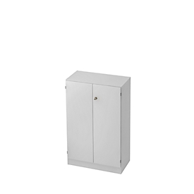 Archiefkast, 3 ordnerhoogten, B 800 x D 420 x H 1270 mm, afsluitbaar, lichtgrijs