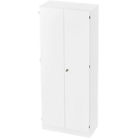 Archiefkast, 5 ordnerhoogten, afsluitbaar, B 800 x D 420 x H 2004 mm, wit/wit