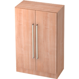 Archiefkast TARVIS, met handgreep zonder slot, 3 ordnerhoogten, B 800 x D 420 x H 1270 mm, notenhoutpatroon