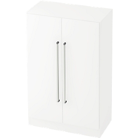 Archiefkast TARVIS, met handgreep zonder slot, 3 ordnerhoogten, B 800 x D 420 x H 1270 mm, wit