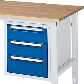 Archivador inferior, cajón 2 x 150 mm + 1 x 180 mm