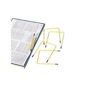 Archivbinder, Füllhöhe 80 mm, Draht, gelb, 10 Stück